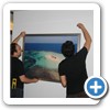 Fabian and Adam are installing one photo
